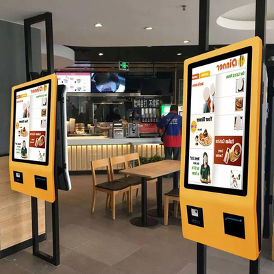 Restauration rapide 21.5 &quot;24&quot; 27 &quot;32&quot; 42 &quot;pouces écran tactile Machine de paiement en libre-service kiosque de commande de paiement pour les Restaurants