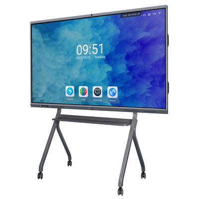 65 écran d'affichage à cristaux liquides de pouce 4K enseignant le tableau blanc interactif futé d'écran tactile